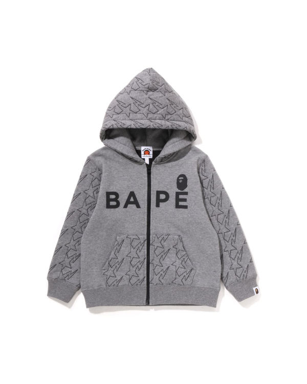 Dětské Mikiny S Kapucí Bape STA Quilting Zip Šedé | 96730JLIX
