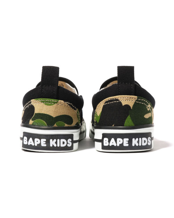 Dětské Mokasíny Bape ABC Camo Ape Head Patch Zelene | 17403TWQH