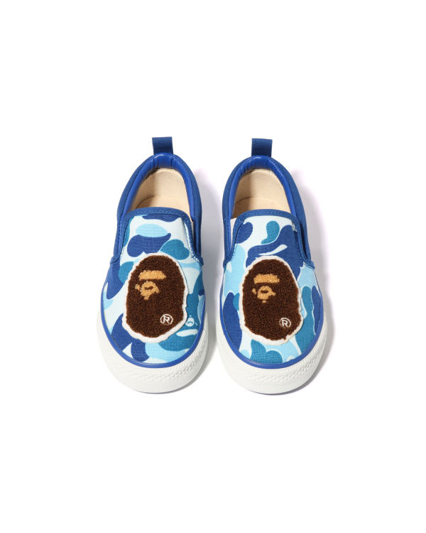 Dětské Mokasíny Bape ABC Camo Ape Head Patch Blankyt | 78293NYPU
