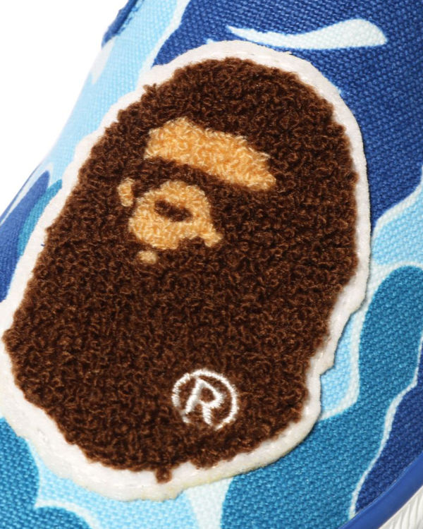 Dětské Mokasíny Bape ABC Camo Ape Head Patch Blankyt | 78293NYPU