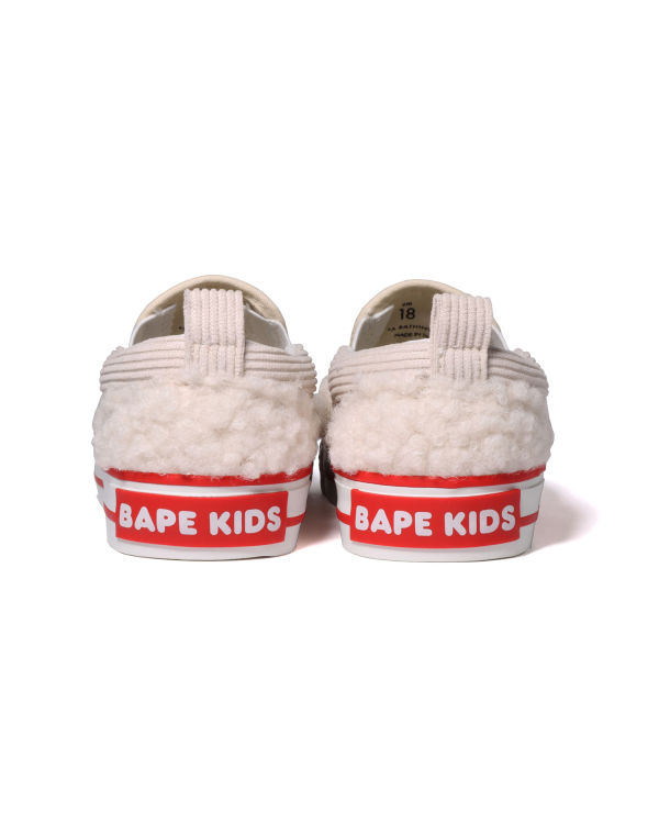 Dětské Mokasíny Bape Milo Boa Bílé | 89506GZRS