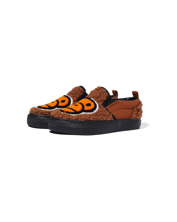 Dětské Mokasíny Bape Milo Boa Hnědé | 98630THRE