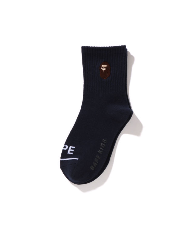 Dětské Ponožky Bape Ape Head Žebrovaný Tmavě Blankyt Blankyt | 93850HJNG