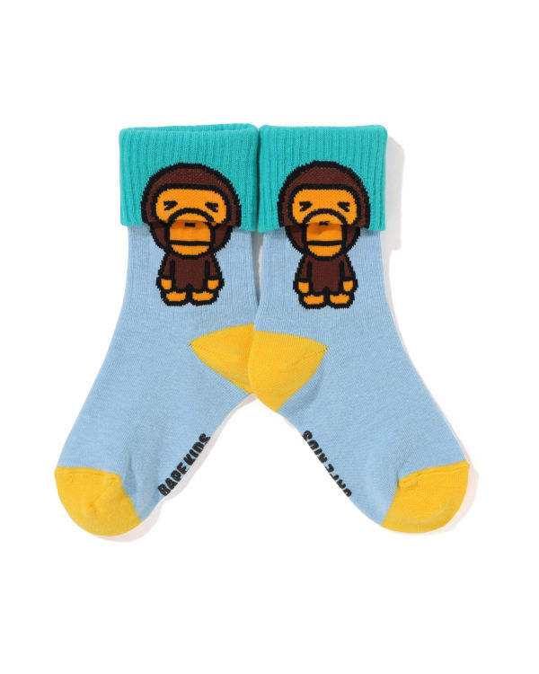 Dětské Ponožky Bape Milo Cuffs Světle Blankyt | 16370UDBQ