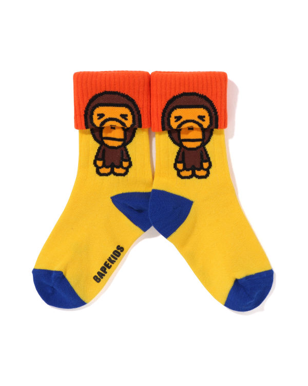 Dětské Ponožky Bape Milo Cuffs Žluté | 21547VBHR
