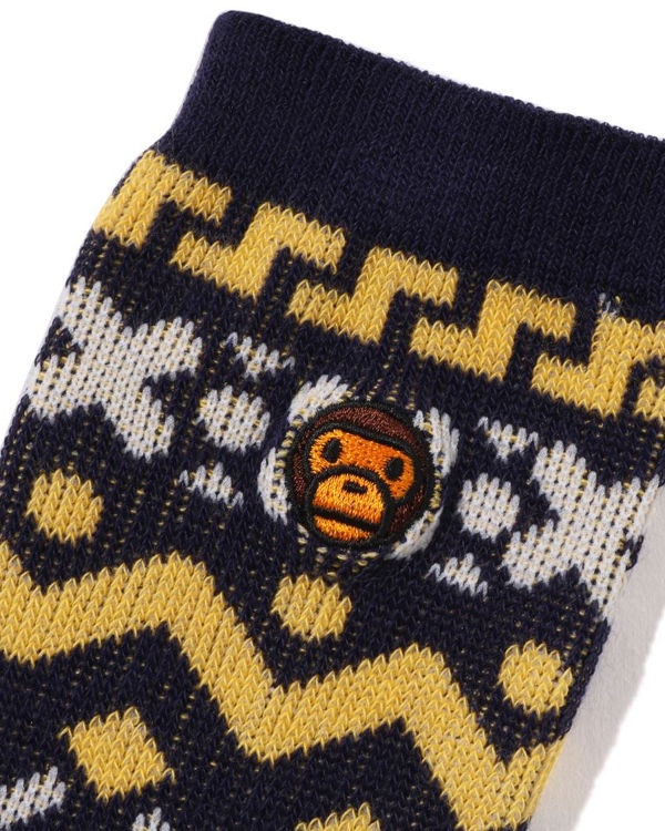 Dětské Ponožky Bape Milo Nordic Tmavě Blankyt Blankyt | 48796THYP