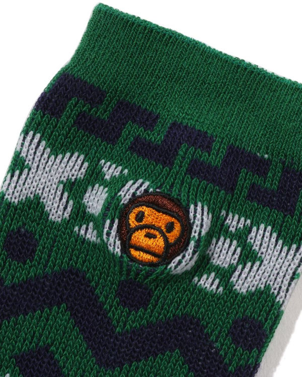 Dětské Ponožky Bape Milo Nordic Tyrkysové | 91562UBDR
