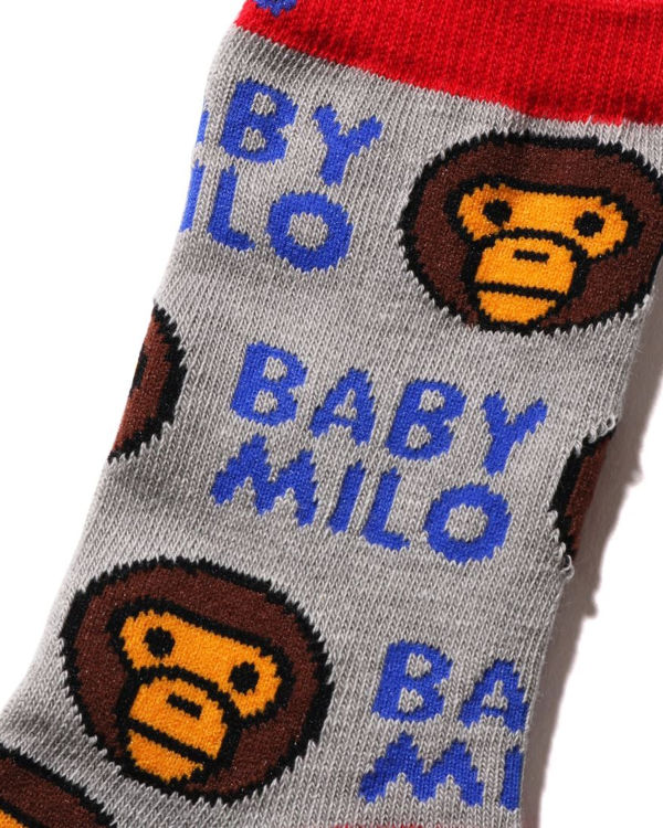 Dětské Ponožky Bape Milo Pattern Šedé | 21948QYKX