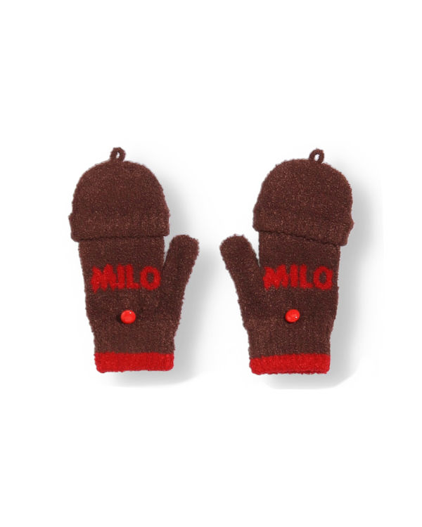 Dětské Rukavice Bape Milos Hnědé | 95617ZOIY