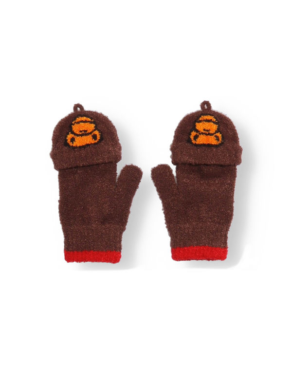 Dětské Rukavice Bape Milos Hnědé | 95617ZOIY