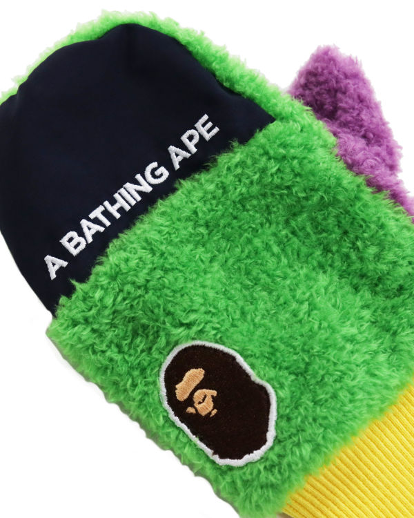 Dětské Rukavice Bape Multi Boa Ape Head Mittens Zelene | 12506IEGS