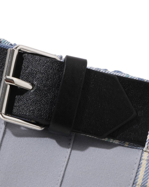 Dětské Sukně Bape Check Plisovaný Blankyt | 53074IYGA