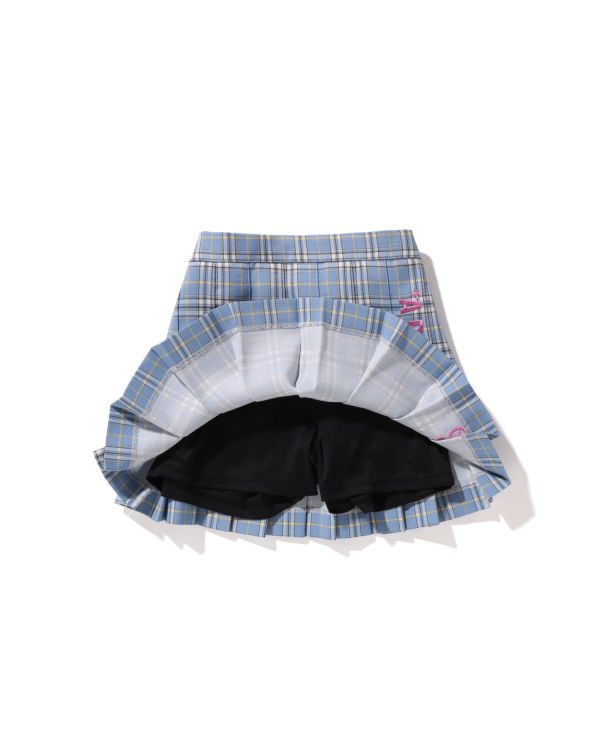 Dětské Sukně Bape Check Plisovaný Blankyt | 95684GXJL
