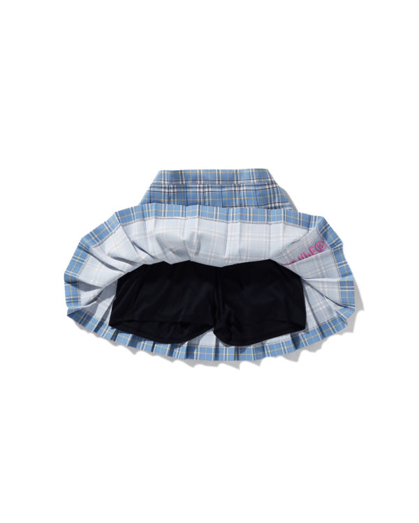 Dětské Sukně Bape Check Plisovaný Jr Blankyt | 71469PJTN