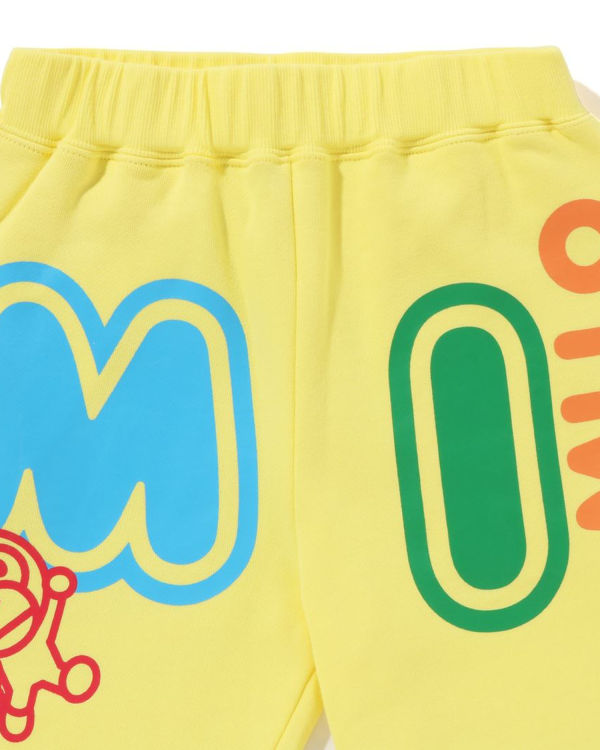 Dětské Tepláky Bape Milo Font Žluté | 43281OEXH