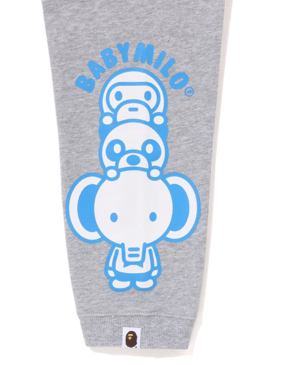 Dětské Tepláky Bape Milo Friends Šedé | 50896THKL
