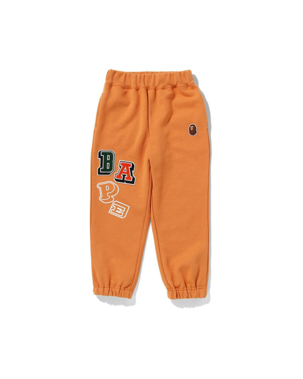 Dětské Tepláky Bape Multi Fonts Oranžové | 54062ASQI