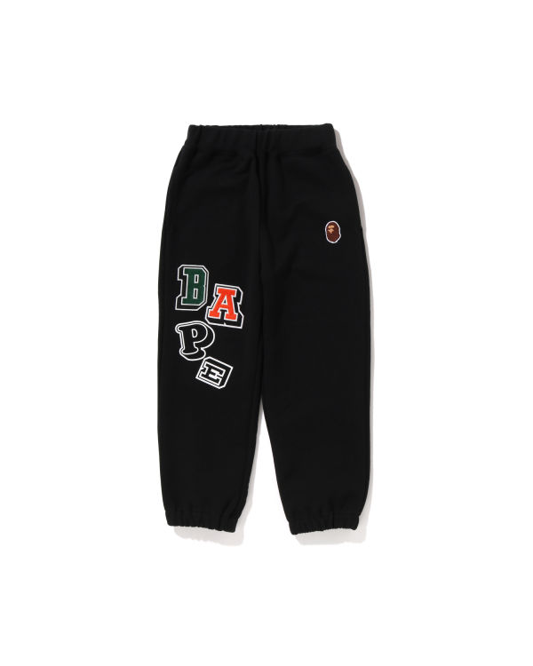 Dětské Tepláky Bape Multi Fonts Černé | 12084QVRP