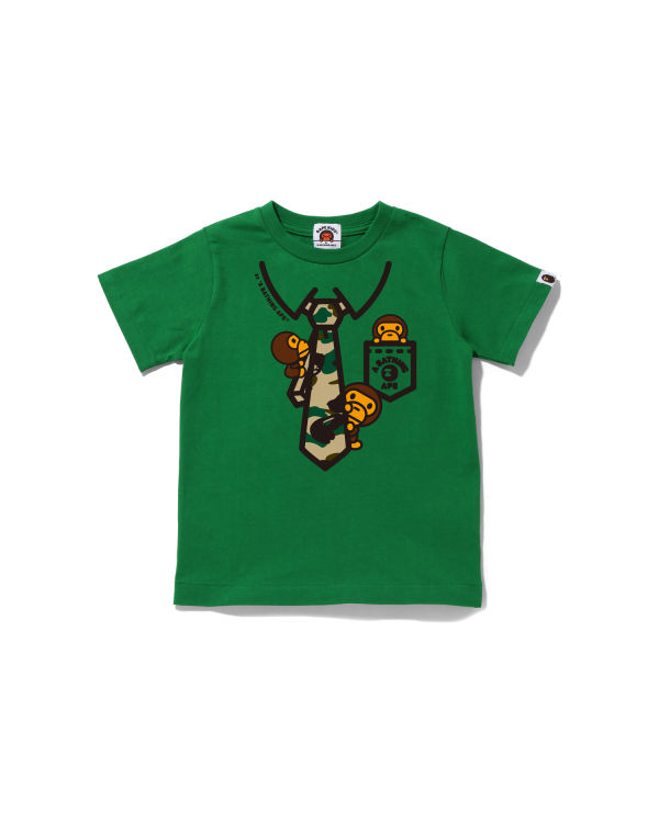 Dětské Tričko Bape 1st Camo Milo Neck Print Zelene | 05362BVXP