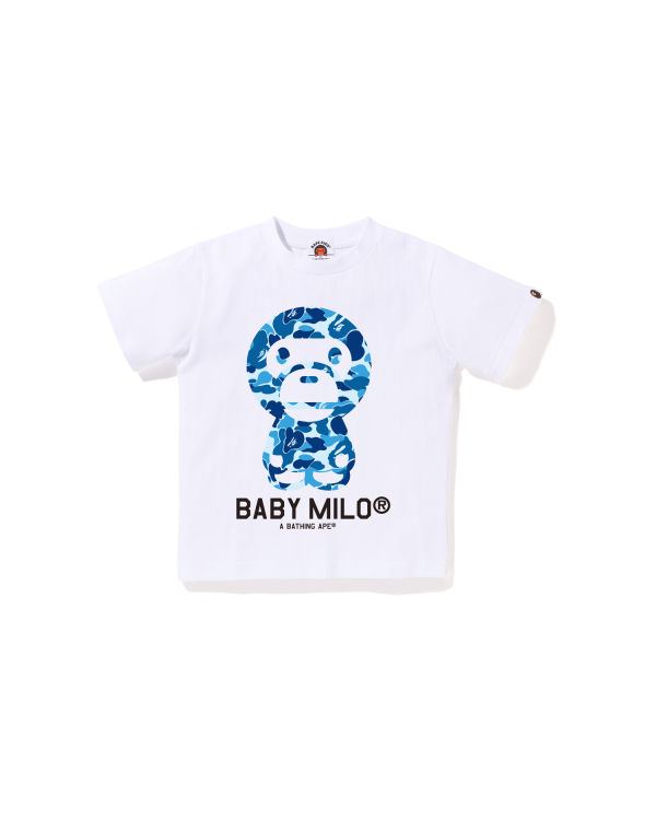 Dětské Tričko Bape ABC Camo Milo Bílé | 50871JYVM