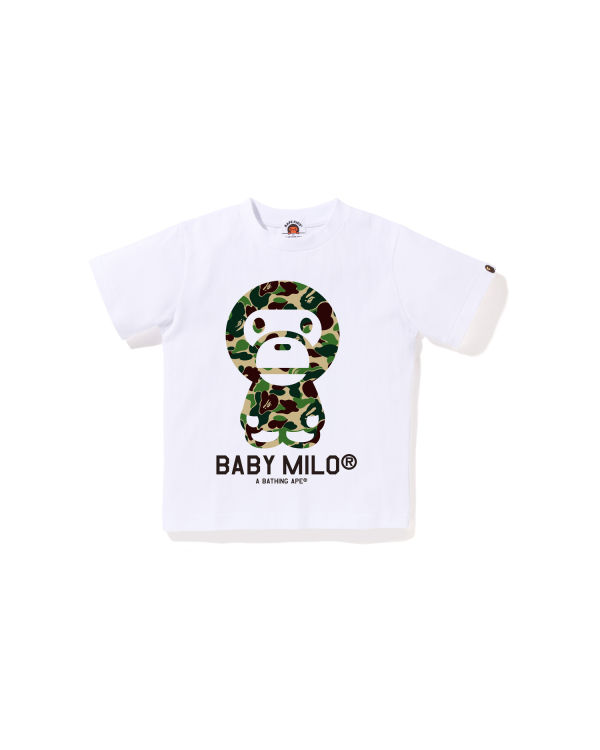 Dětské Tričko Bape ABC Camo Milo Bílé | 98072PKOU