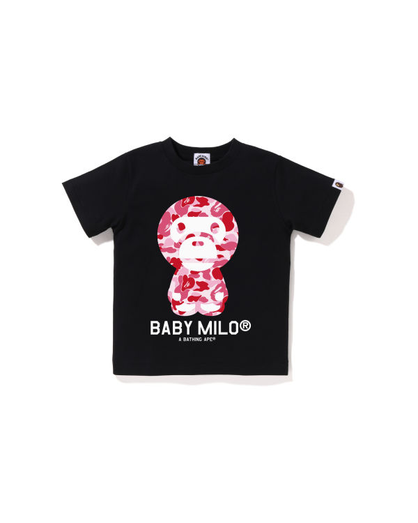 Dětské Tričko Bape ABC Camo Milo Černé | 18670BMGP