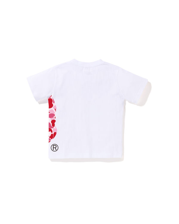 Dětské Tričko Bape ABC Camo Side Big Ape Head Bílé | 38017UCOM