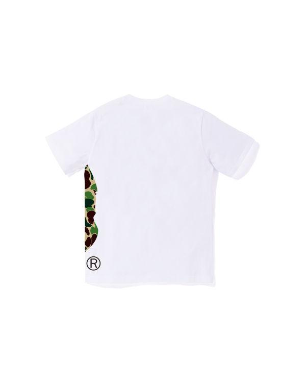 Dětské Tričko Bape ABC Camo Side Big Ape Head Jr Bílé | 94758HYOQ