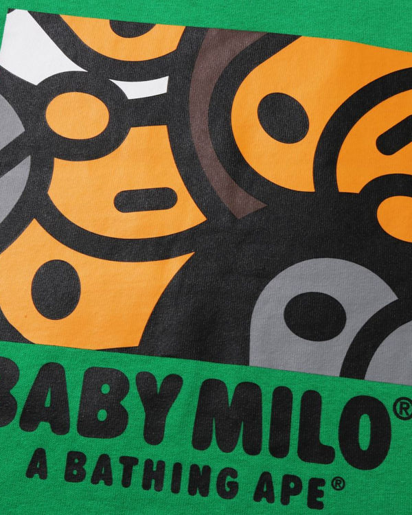 Dětské Tričko Bape All Milo Mix L/S Mátově Zelená | 12508WOLU