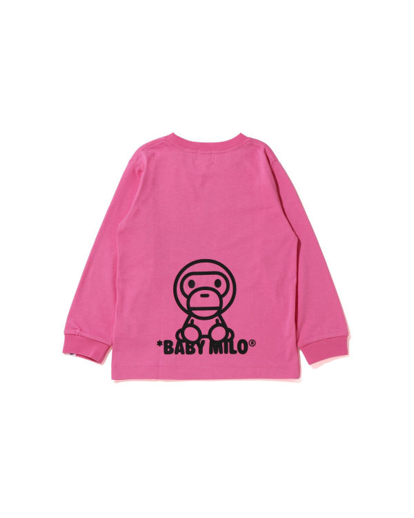 Dětské Tričko Bape All Milo Mix L/S Růžové | 27015DZSI
