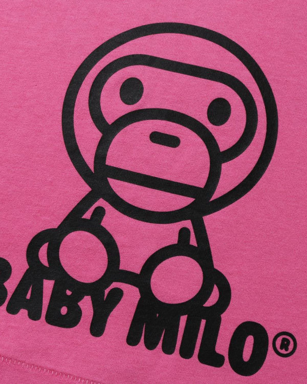 Dětské Tričko Bape All Milo Mix L/S Růžové | 27015DZSI
