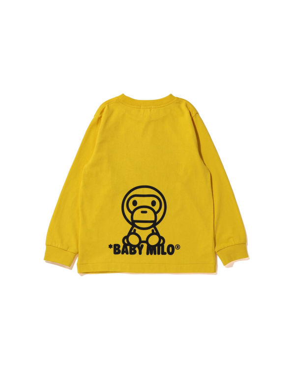 Dětské Tričko Bape All Milo Mix L/S Žluté | 90745KAVF