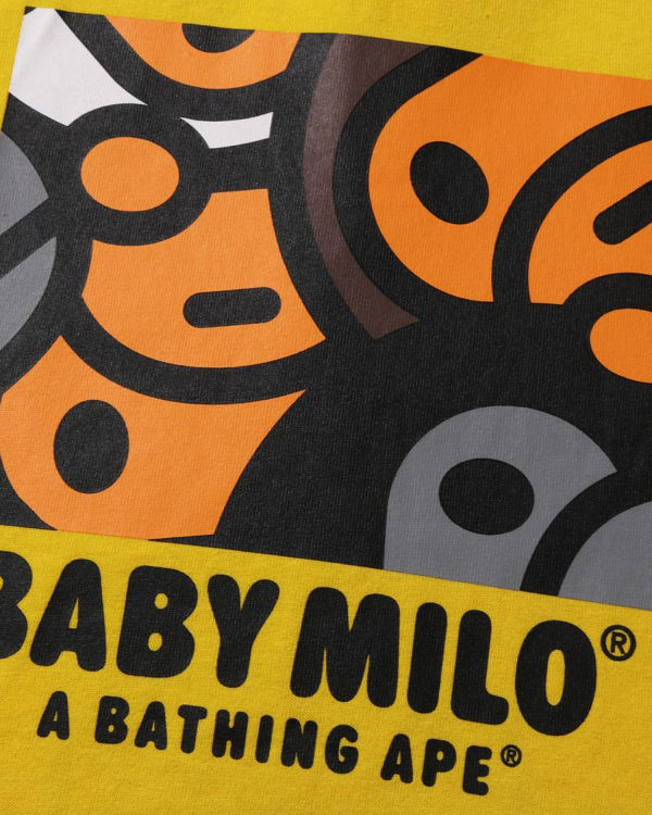Dětské Tričko Bape All Milo Mix L/S Žluté | 90745KAVF