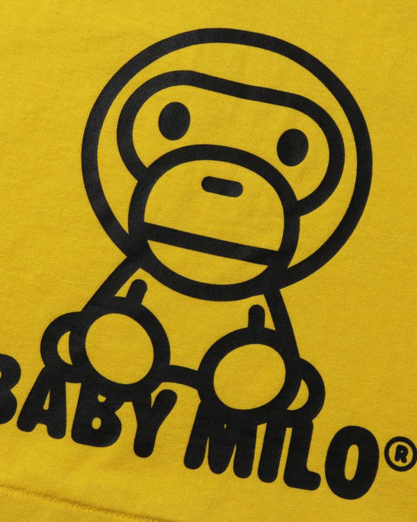 Dětské Tričko Bape All Milo Mix L/S Žluté | 90745KAVF