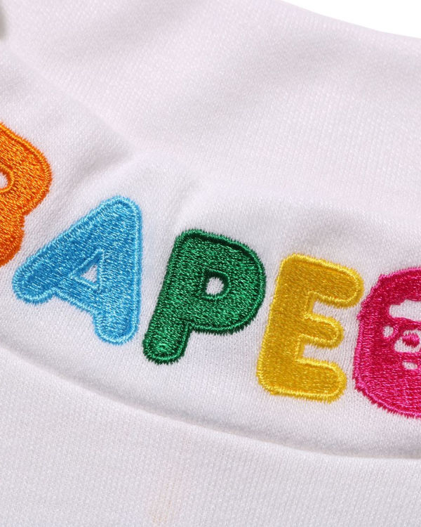 Dětské Tričko Bape Ape Head & Milo One Point High Neck L/S Bílé | 17856KXUB