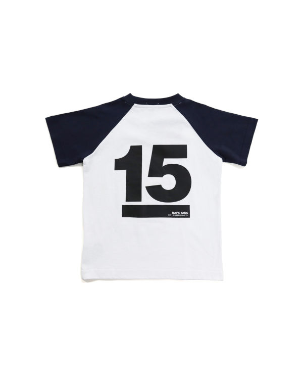 Dětské Tričko Bape BK15th Anniversary Ape Head Bílé | 94517FNMA
