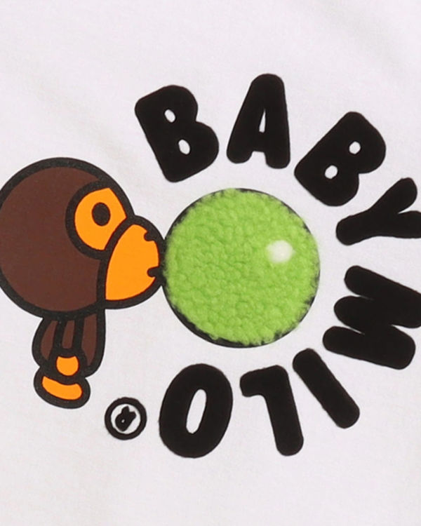 Dětské Tričko Bape Boa Fleece Milo Gum Bílé | 64213QBWR