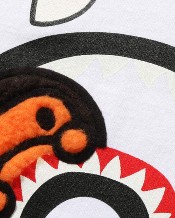 Dětské Tričko Bape Boa Fleece Milo Shark Bílé | 52731JCTF
