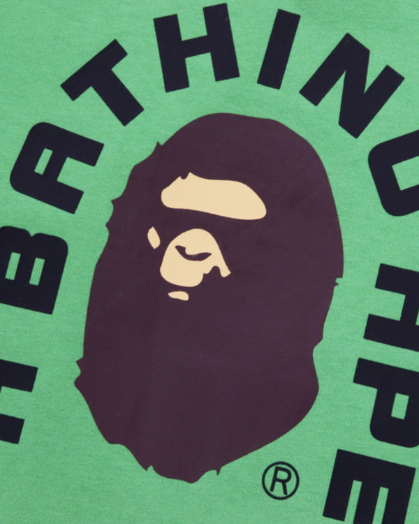 Dětské Tričko Bape College 2020 Světle Zelene | 01248CFIN