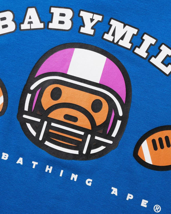 Dětské Tričko Bape Football Milo Blankyt | 36184AQKP