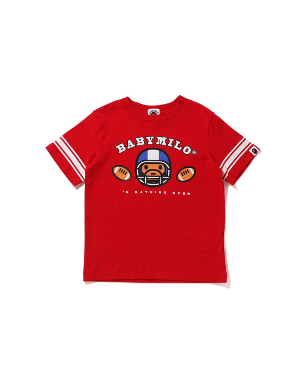 Dětské Tričko Bape Football Milo Světle Červené | 23508SGWH