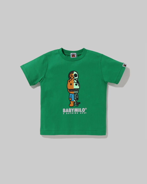 Dětské Tričko Bape Glow In The Dark Rex Bone Zelene | 36957EJAM