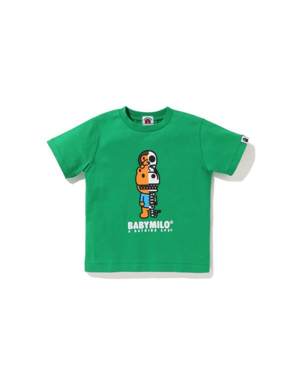 Dětské Tričko Bape Glow In The Dark Rex Bone Zelene | 36957EJAM