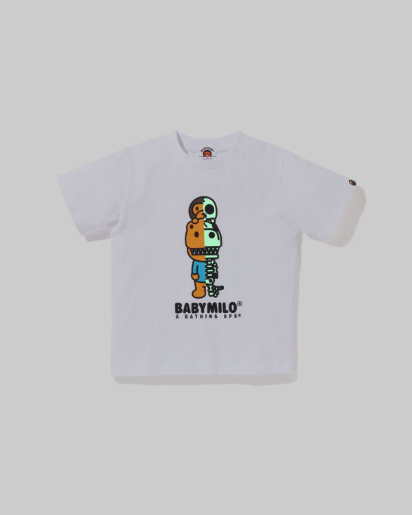 Dětské Tričko Bape Glow In The Dark Rex Bone Bílé | 50284CJBH