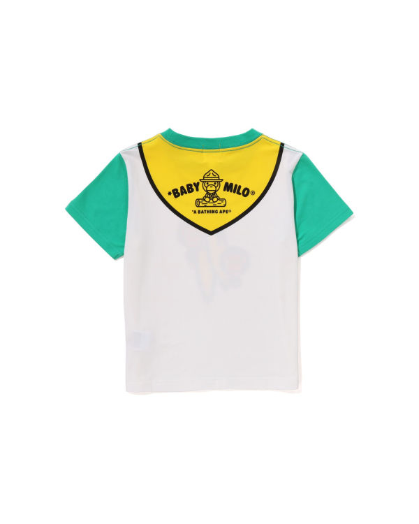 Dětské Tričko Bape Milo Boy Scout Chief Print Zelene | 30825AKBX
