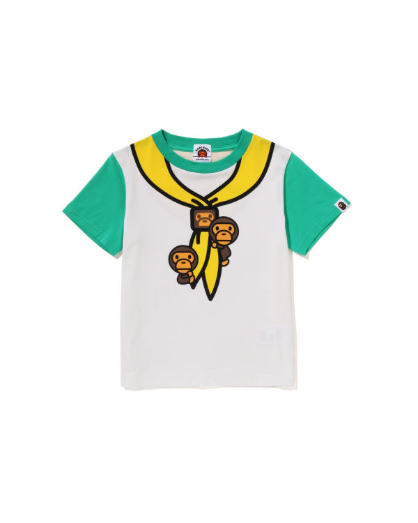 Dětské Tričko Bape Milo Boy Scout Chief Print Zelene | 30825AKBX