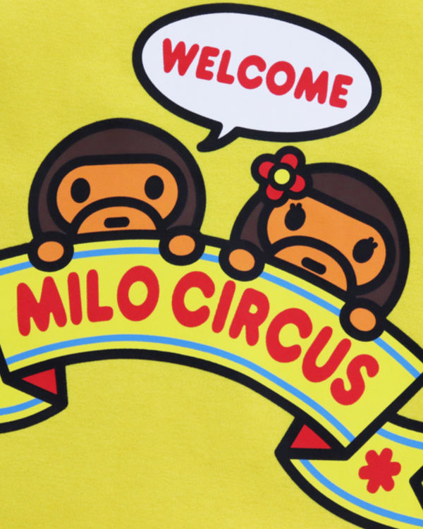 Dětské Tričko Bape Milo Circus L/S Žluté | 06258FYMP
