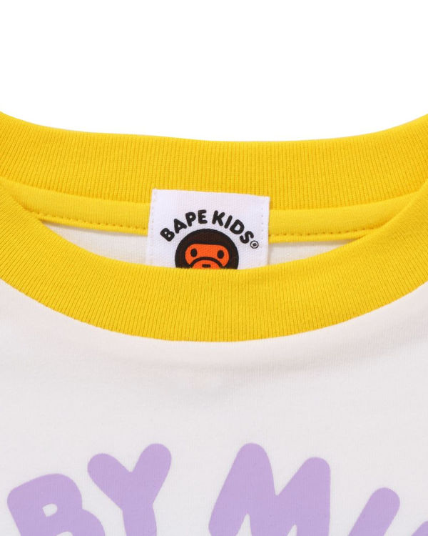 Dětské Tričko Bape Milo Donuts Raglan L/S Bílé | 36205WRCS