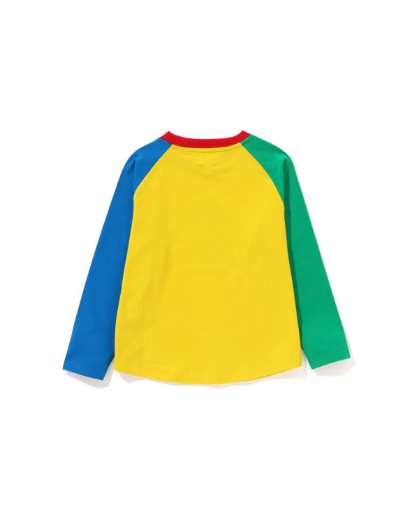 Dětské Tričko Bape Milo Donuts Raglan L/S Žluté | 39847AFTG