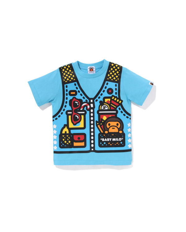 Dětské Tričko Bape Milo Fishing Print Světle Blankyt | 23164GOTL